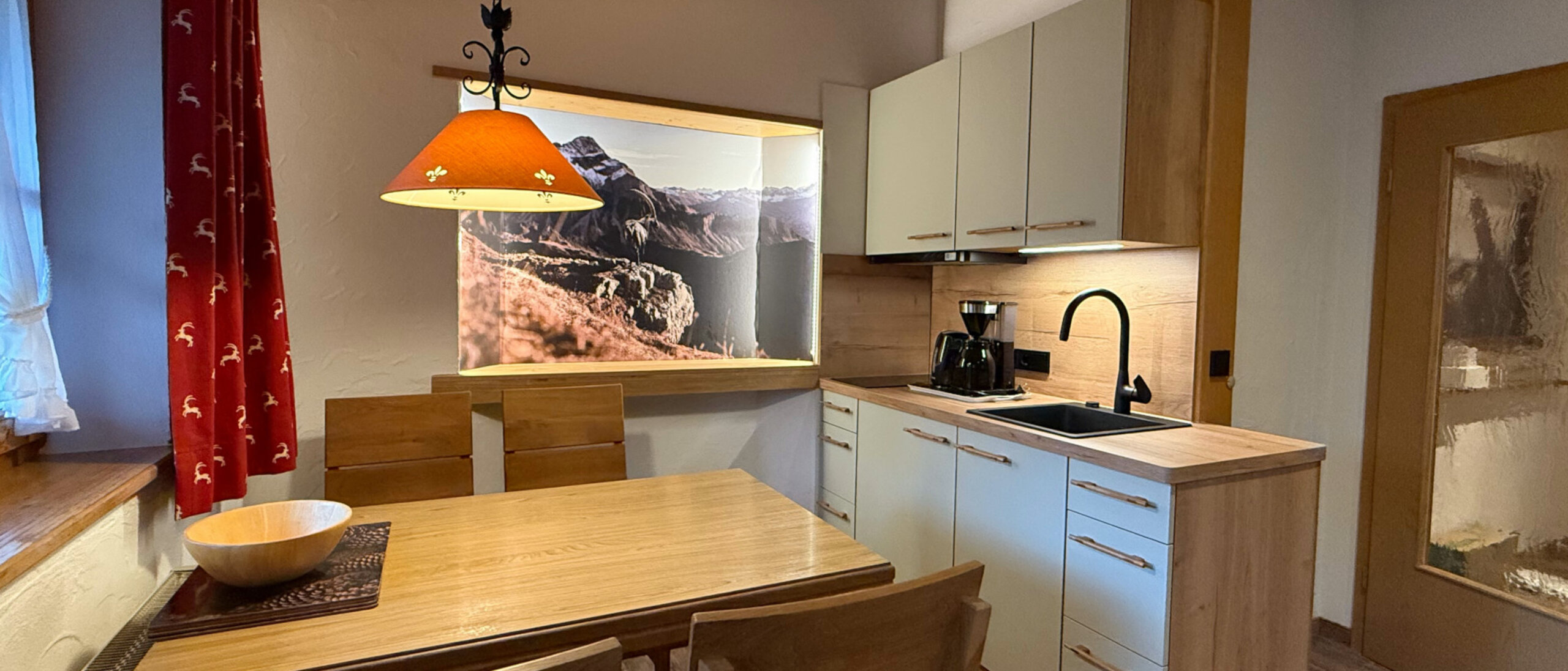 Ferienwohnung & Zimmer im Gästehaus Gatterhof Ferienwohnung Nr..8 Kueche